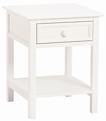 Bolton Furniture Wakefield 1 Drawer Nightstand White