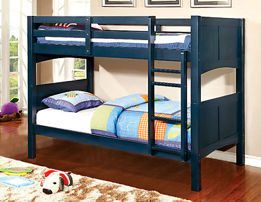 Furniture of America Prismo II Bunk Bed Blue