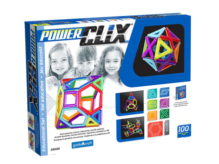 Guidecraft PowerClix 100 Piece Classroom Set
