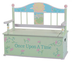 Time To Read Bench Seat with Storage (Girl)
