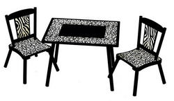 Wild Side Table & 2 Chair Set