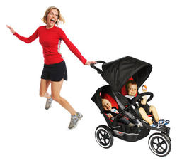 Phil&Teds Explorer Inline Buggy with Red Liner