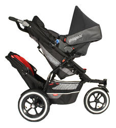 Phil&Teds Explorer Inline Buggy with Red Liner