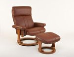 Dutailier European Recliner and Ottoman F22-262