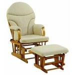 Dutailier Bow Back Glider & Ottoman Combo C00-623
