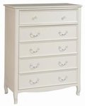 Emma 5 Drawer Chest White