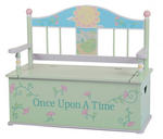 Time To Read Bench Seat with Storage (Girl)