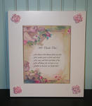 Vintage Canvas Print w/Hand Painting (We Thank Thee)