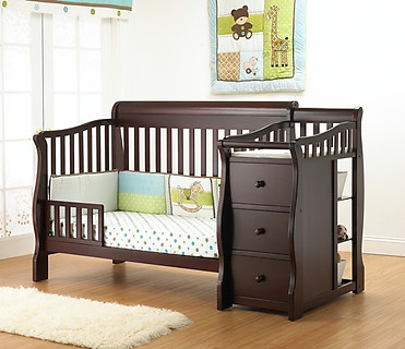 sorelle tuscany toddler rail cherry