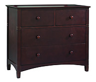 Bolton Furniture Essex 4 Drawer Dresser 2-Drawers over 2-Drawers Espresso