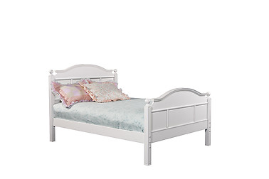 Bolton Furniture Emma Full Bed with Tall Headboard White