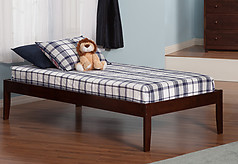 Atlantic Furniture Concord Bed Twin XL Antique Walnut
