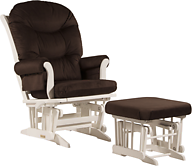Dutailier C20-81A Platinum Sleigh Glider Multiposition Recline and Ottoman Combo