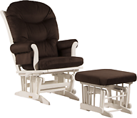 Dutailier C26-81A Platinum Plus Sleigh Glider Multiposition, Recline and Nursing Ottoman Combo