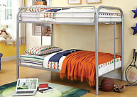 Furniture of America Rainbow Twin/Twin Bunk Bed Silver