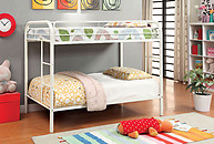 Furniture of America Rainbow Twin/Twin Bunk Bed White
