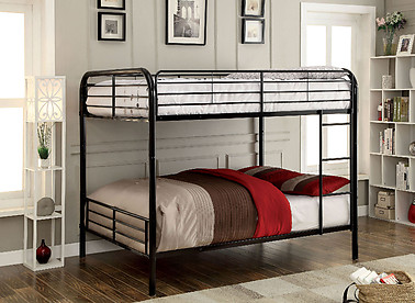 Furniture of America Brocket Bunk Bed Black