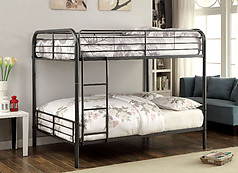 Furniture of America Brocket Bunk Bed Gun Metal