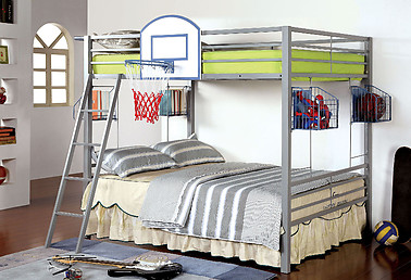 Furniture of America Athlete Bunk Bed Basketball