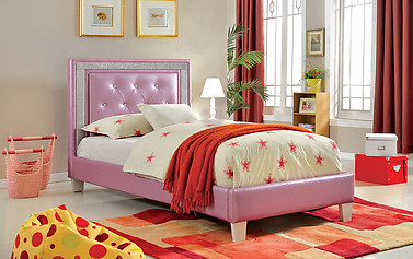 Furniture of America Lianne Bed Purple