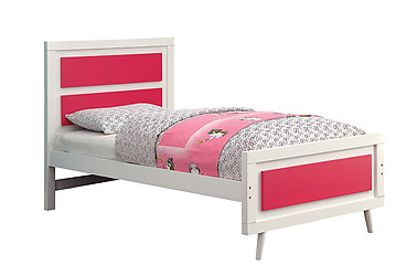 Furniture of America Alivia Bed Pink & White