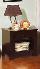 Furniture of America Omnus Nightstand Dark Walnut