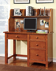 Furniture of America Omnus Desk with Hutch Oak