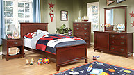Furniture of America Colin Collection 4-Piece Set Cherry