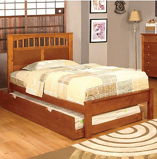 Furniture of America Carus Bed Oak