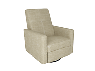 Dutailier D23461-55-5213 Swivel Minho Upholstered Glider-Recline, Swivel with Built-in Footrest