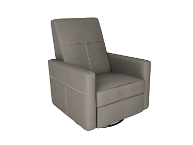 Dutailier D23461-55-5501 Swivel Minho Upholstered Glider-Recline, Swivel with Built-in Footrest