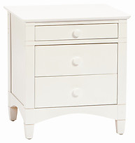 Bolton Furniture Essex 3 Drawer Nightstand White