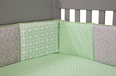 Trend Lab Lauren 4PC Crib Bumper Set