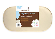 Naturepedic Organic Cotton Oval Bassinet Mattress