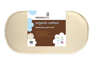 Naturepedic Organic Cotton Oval Bassinet Mattress