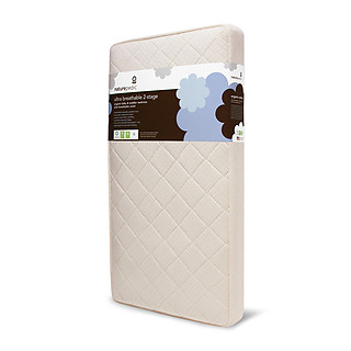 Naturepedic Organic 2-Stage Organic Baby & Toddler Mattress with Ultra Breathable Pad