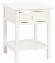 Bolton Furniture Wakefield 1 Drawer Nightstand White