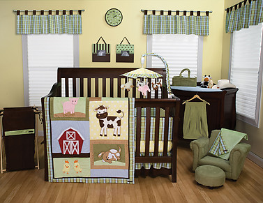 Trend Lab Baby Barnyard 3PC Crib Bedding Set
