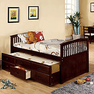 Furniture of America Bella Bed Dark Walnut