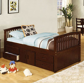 Furniture of America Caballero Bed Dark Walnut