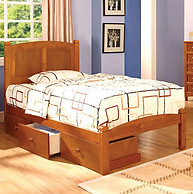 Furniture of America Cara Bed Oak