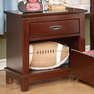 Furniture of America Colin Nightstand Cherry