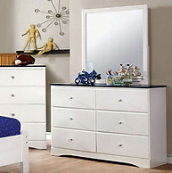 Furniture of America Kimmel Dresser Blue & White