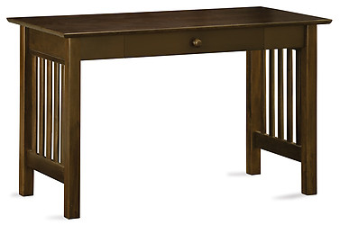 Atlantic Furniture Mission Desk with Drawer Antique Walnut