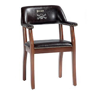 Cilek Pirate Brown Leatherette Chair
