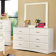 Furniture of America Prismo Dresser White