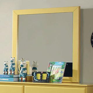 Furniture of America Prismo Mirror Yellow