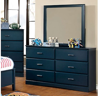 Furniture of America Prismo Dresser Blue