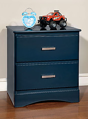 Furniture of America Prismo Nightstand Blue