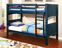 Furniture of America Prismo II Bunk Bed Blue